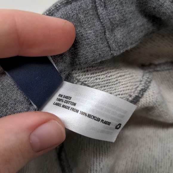 BabyGap Infants Cadet Cap Hat Gray Size S-M 100% Cotton Vent Holes - Picture 8 of 8